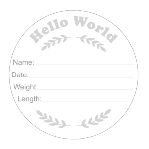 Hello World Baby - Engraved